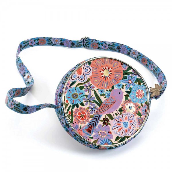 Djeco Τσαντάκι βόλτας Λουλούδια - πουλάκι 17.5εκ. διάμετρος 00263